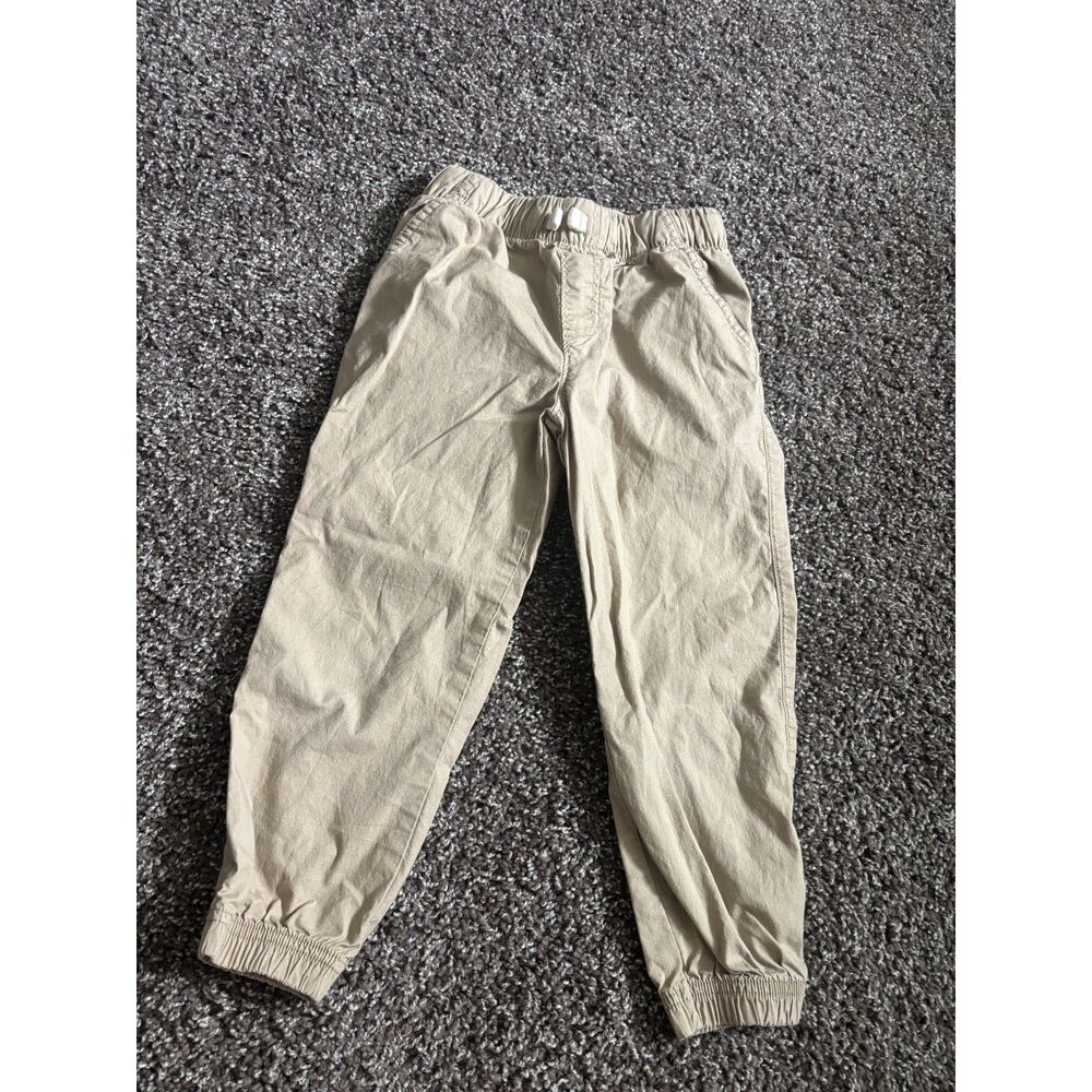 365 Kids Boys Khaki Jogger Pull On Pants Size 4